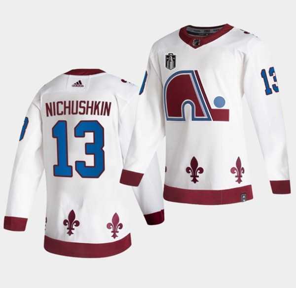 Avalanche 13 Valeri Nichushkin White 2022 Stanley Cup Final Patch Reverse Retro Adidas Jersey Dzhi,We sell and wholesale Avalanche 13 Valeri Nichushkin White 2022 Stanley Cup Final Patch Reverse Retro Adidas Jersey Dzhi on line form chian!